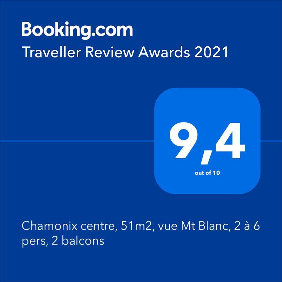 Chamonix Centre, 51M2, Vue Mt Blanc, 2 A 6 Pers, 2 Balcons Lejlighed Eksteriør billede